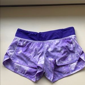 Lululemon run times purple shorts